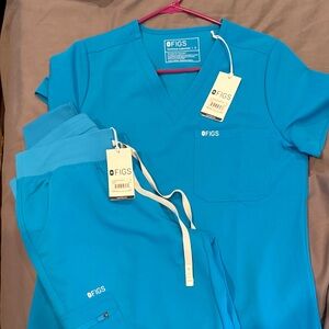 Figs Bright Blue Medical Scrubs